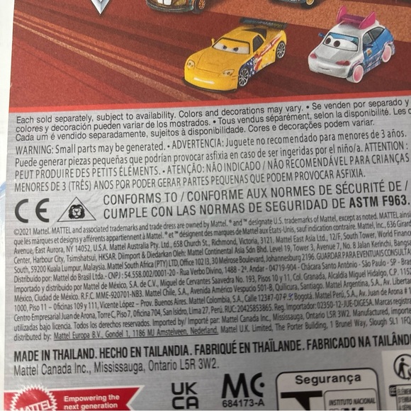 LOT Disney Pixar Cars Diecast Tubbs, Sheriff Mario Andretti, Vladimir Trunkov - Picture 8 of 8